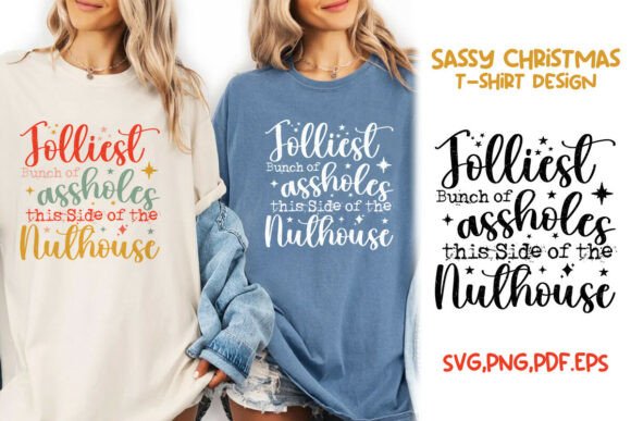 Christmas Sassy Jolliest Bunch of SVG Review