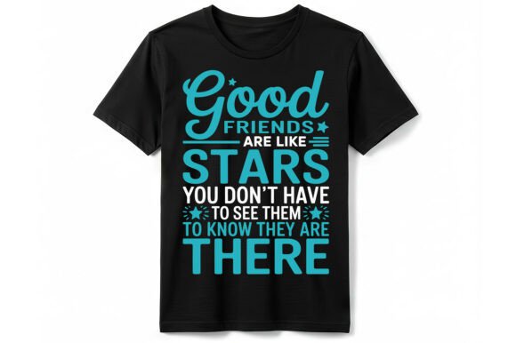 Friendship Stars T-Shirt: A Graphic Design Asset for T-Shirt Designs