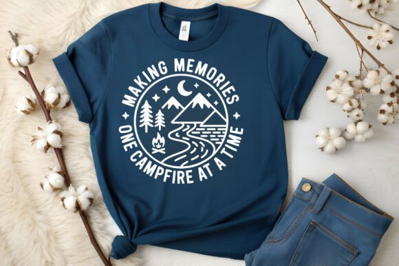 Making Memories Camping Adventure Circle Graphics for T-Shirt Designs
