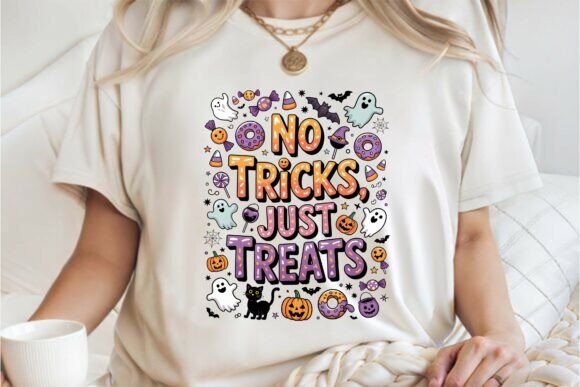 No Tricks, Just Treats Halloween Shirt: Graphics for T-Shirt Designs