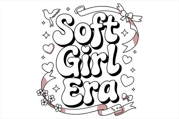 Soft Girl Era Graphics for Trending T-Shirt Designs