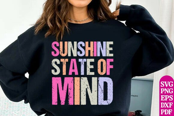 Sunshine State of Mind PNG Trendy Summer Graphics for T-Shirt Designs